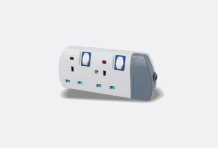 TH-BSP2 2 Gang Extension UK Socket